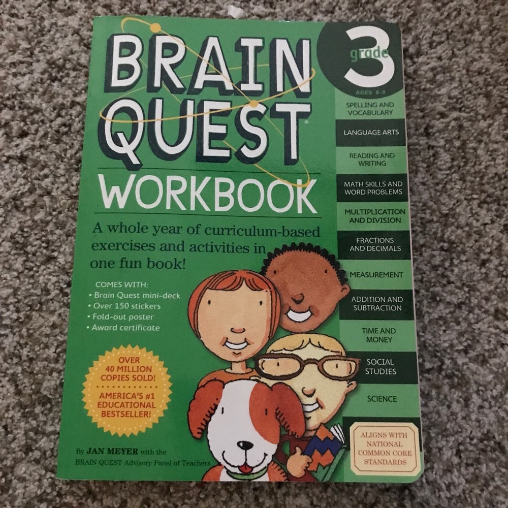 Brain Quest Workbook: 3rd Grade Revised Edition (Brain Quest Workbooks)